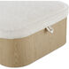 Sonny 17 inch Natural Ottoman